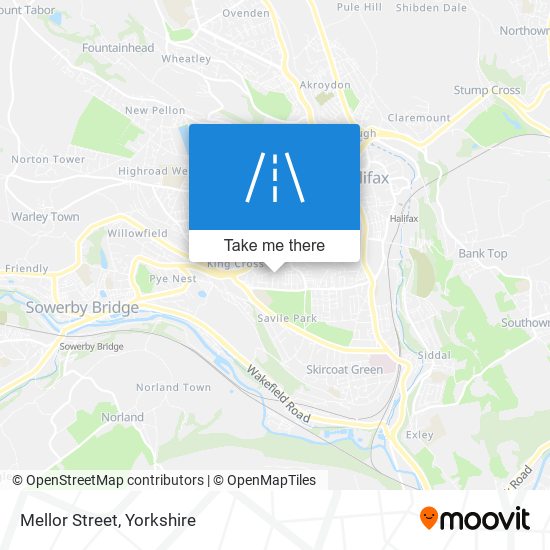 Mellor Street map