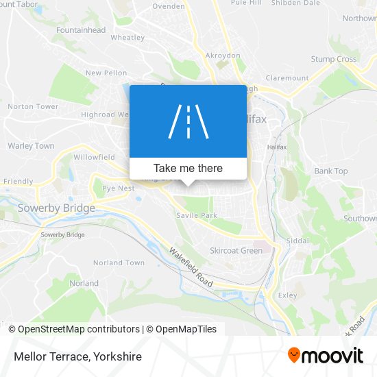 Mellor Terrace map