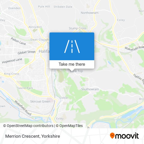 Merrion Crescent map