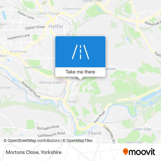 Mortons Close map