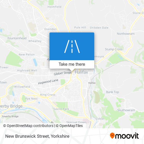 New Brunswick Street map