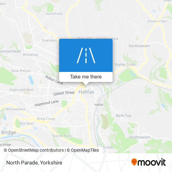 North Parade map
