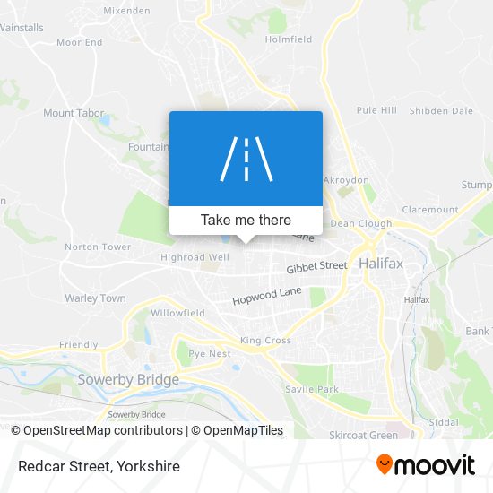 Redcar Street map