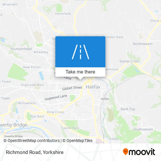 Richmond Road map