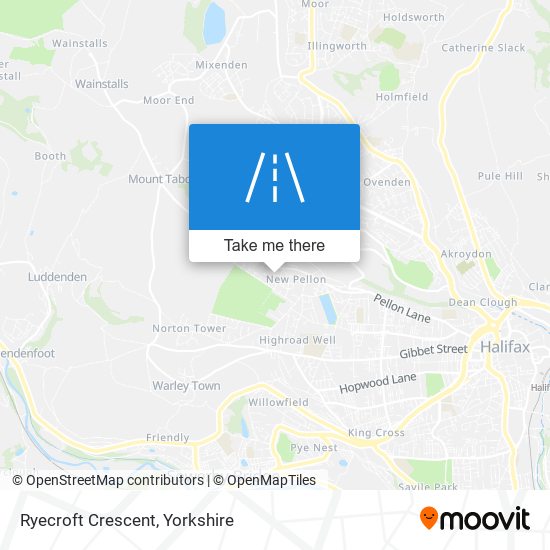 Ryecroft Crescent map