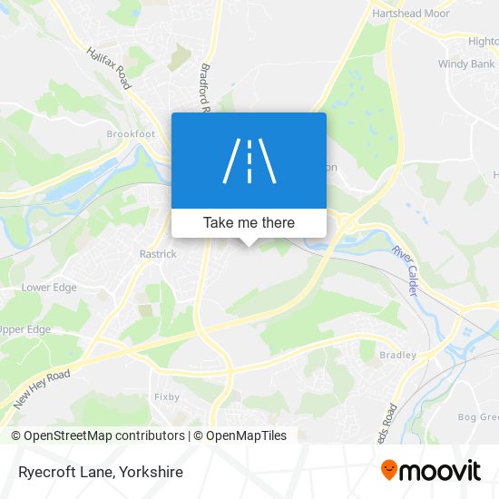 Ryecroft Lane map