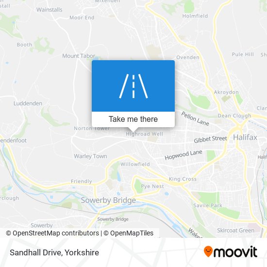 Sandhall Drive map