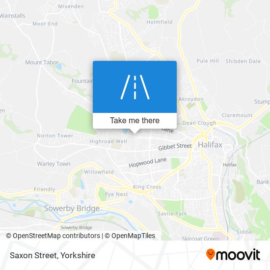 Saxon Street map