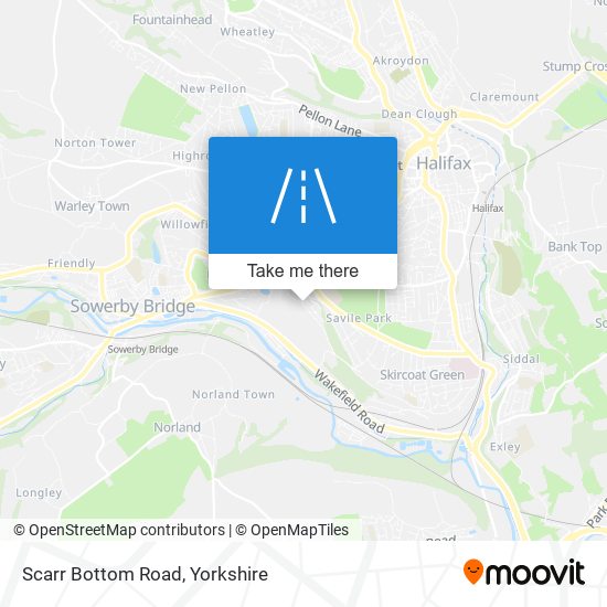 Scarr Bottom Road map