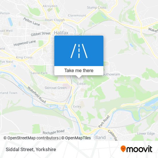 Siddal Street map