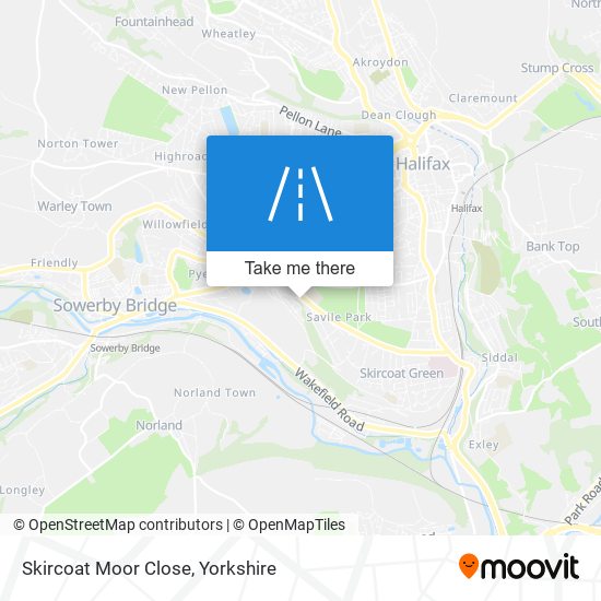 Skircoat Moor Close map