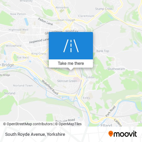 South Royde Avenue map