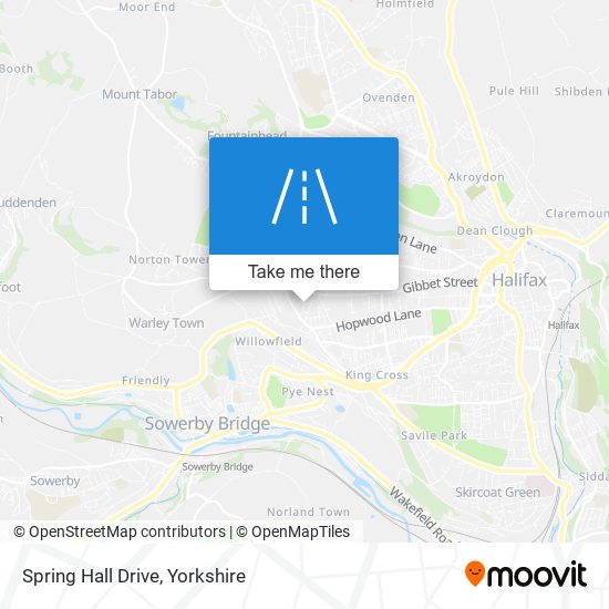 Spring Hall Drive map
