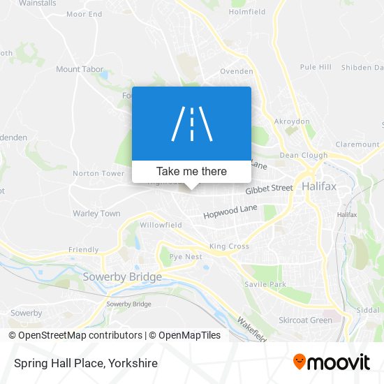 Spring Hall Place map