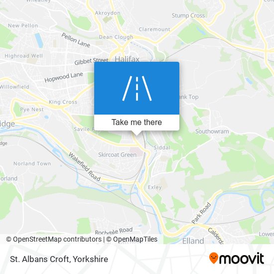 St. Albans Croft map