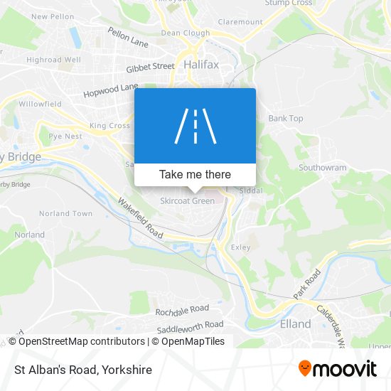 St Alban's Road map