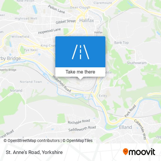 St. Anne's Road map