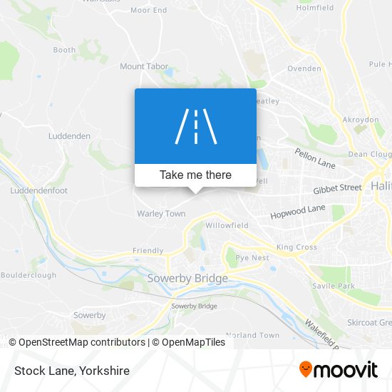 Stock Lane map