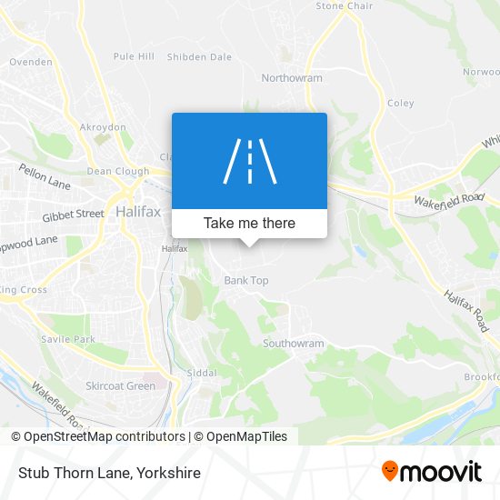 Stub Thorn Lane map