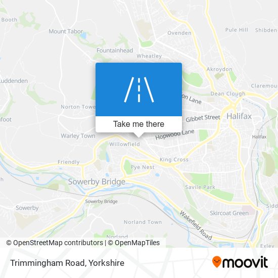 Trimmingham Road map