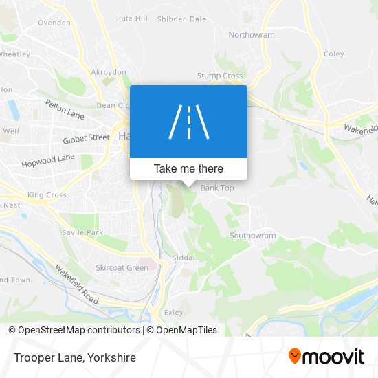 Trooper Lane map