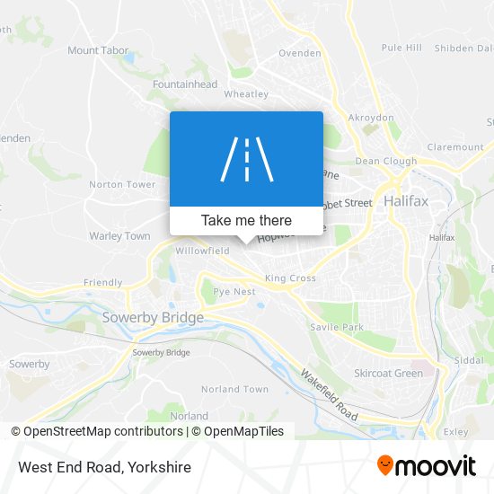 West End Road map