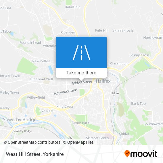 West Hill Street map