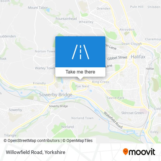 Willowfield Road map