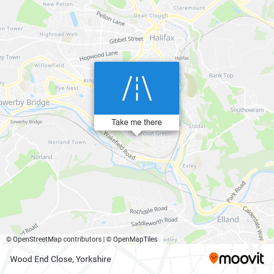 Wood End Close map