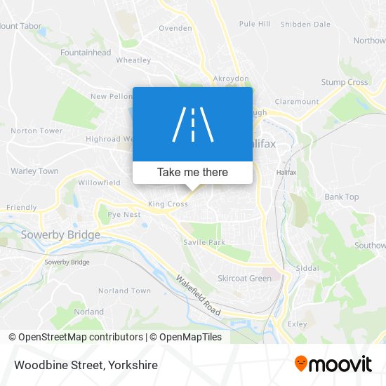 Woodbine Street map
