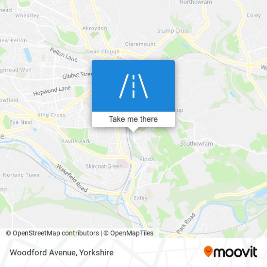 Woodford Avenue map