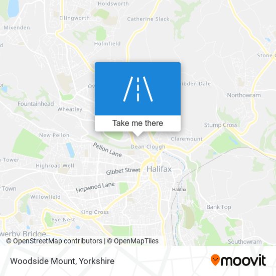 Woodside Mount map