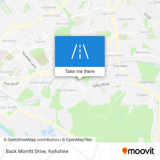 Back Morritt Drive map