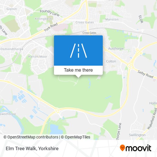 Elm Tree Walk map