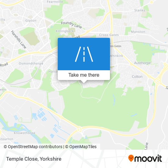 Temple Close map