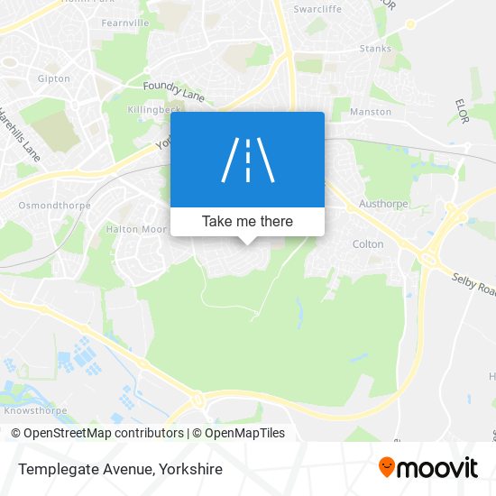 Templegate Avenue map