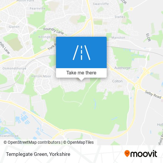 Templegate Green map