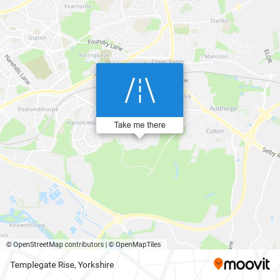 Templegate Rise map