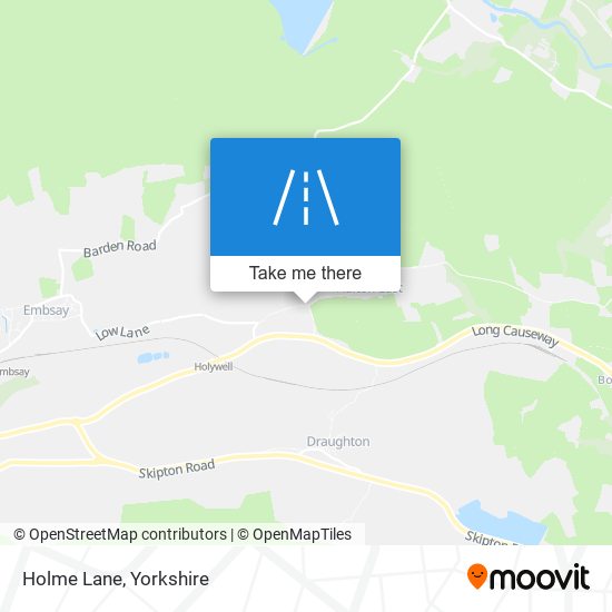Holme Lane map