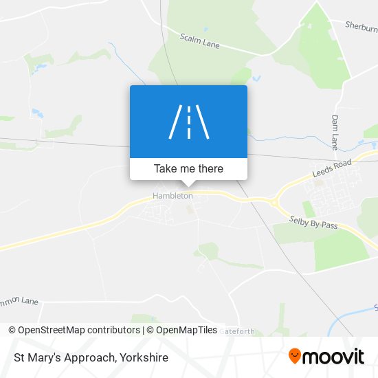 St Mary's Approach map