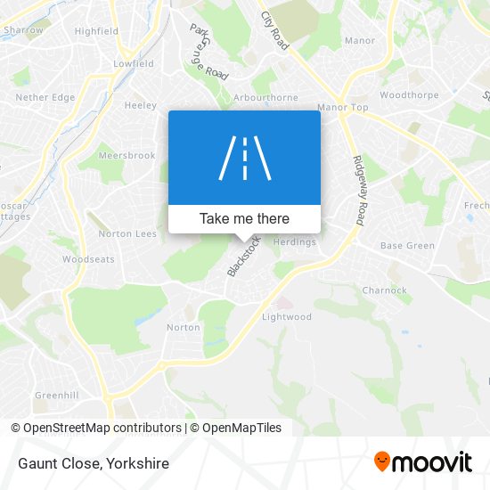 Gaunt Close map