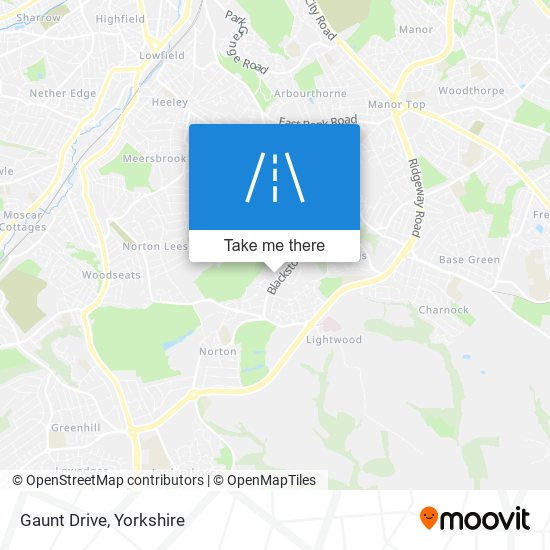 Gaunt Drive map