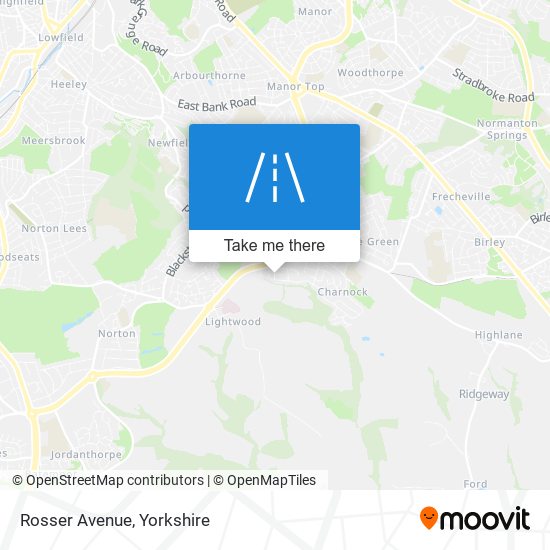 Rosser Avenue map