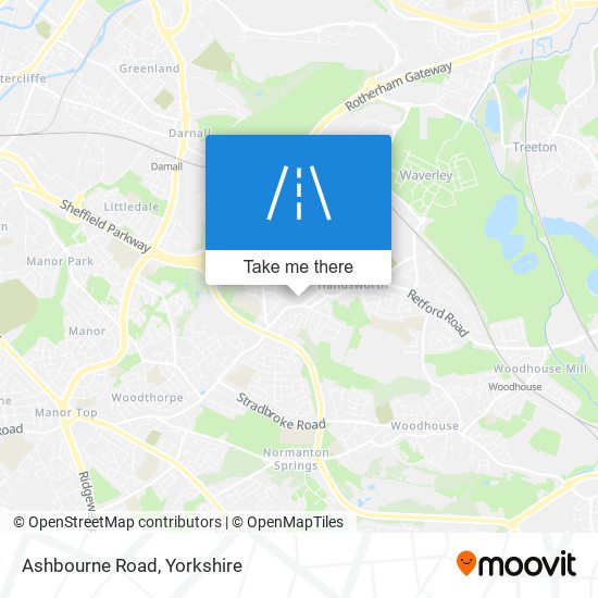 Ashbourne Road map