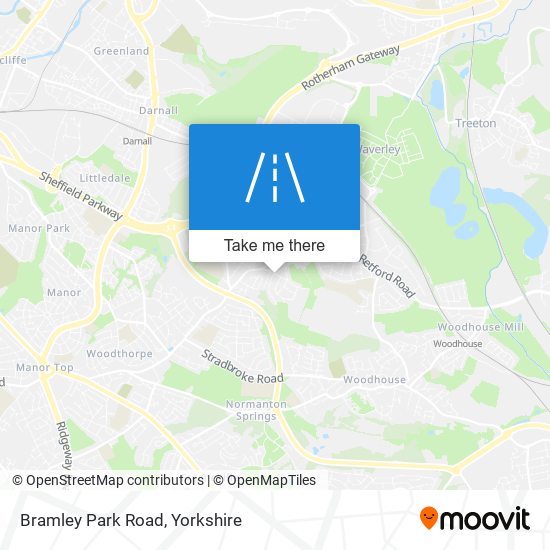 Bramley Park Road map