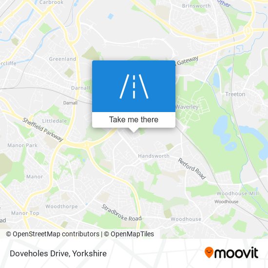 Doveholes Drive map