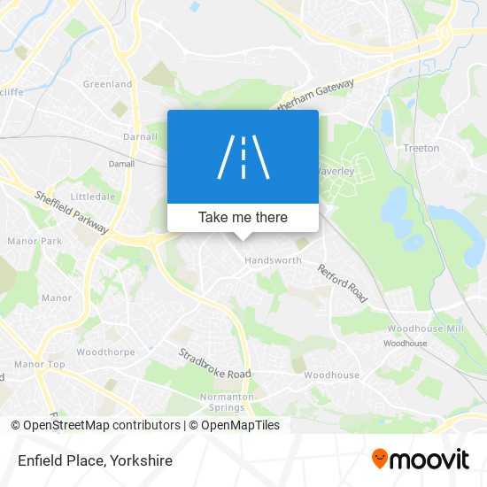 Enfield Place map