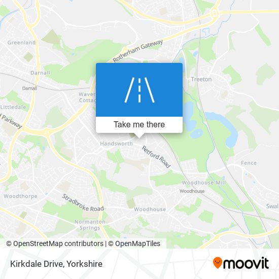 Kirkdale Drive map