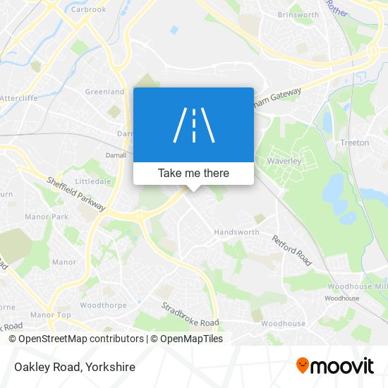 Oakley Road map