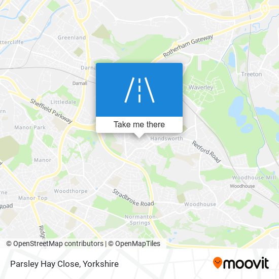Parsley Hay Close map